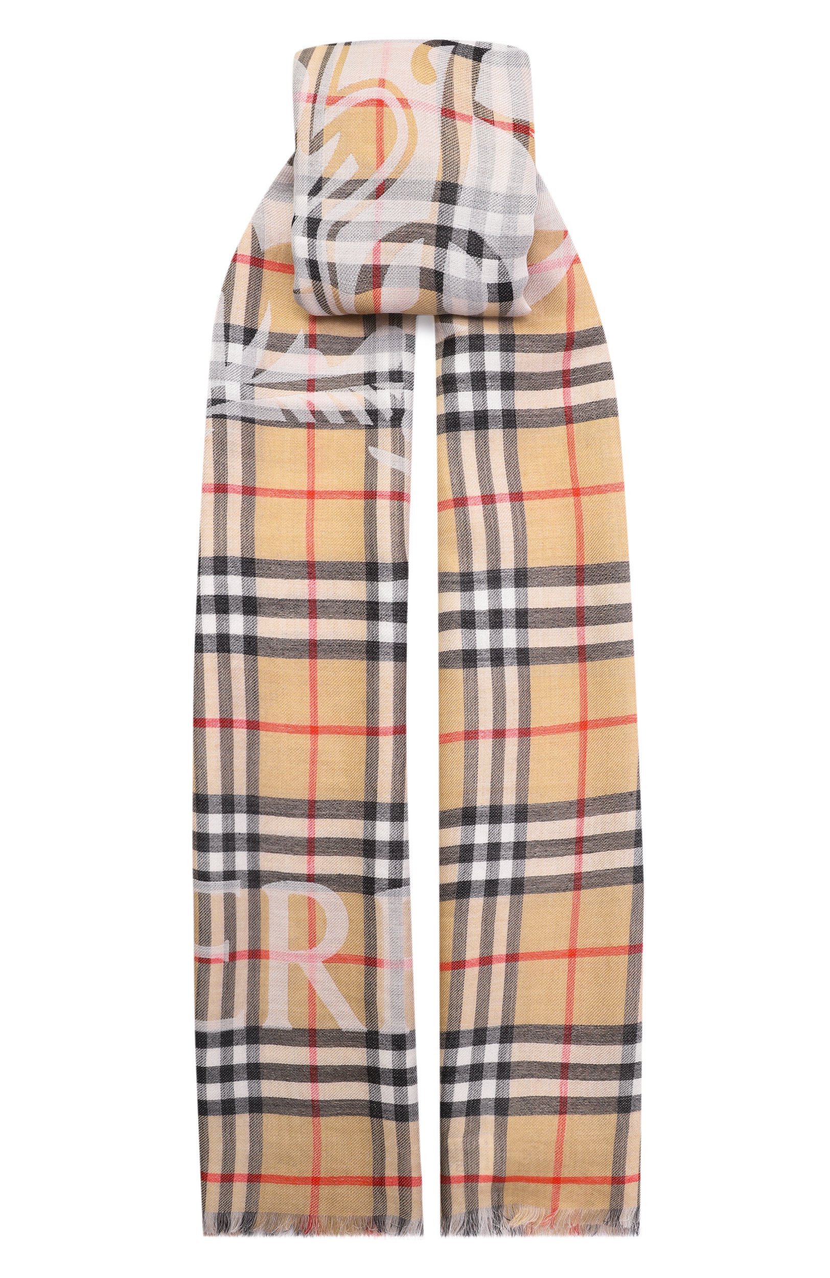 Шарф из шерсти и шелка BURBERRY, арт. 8117905, фото 1