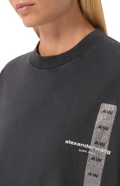 Хлопковая футболка ALEXANDER WANG, арт. UCC4261939, фото 5