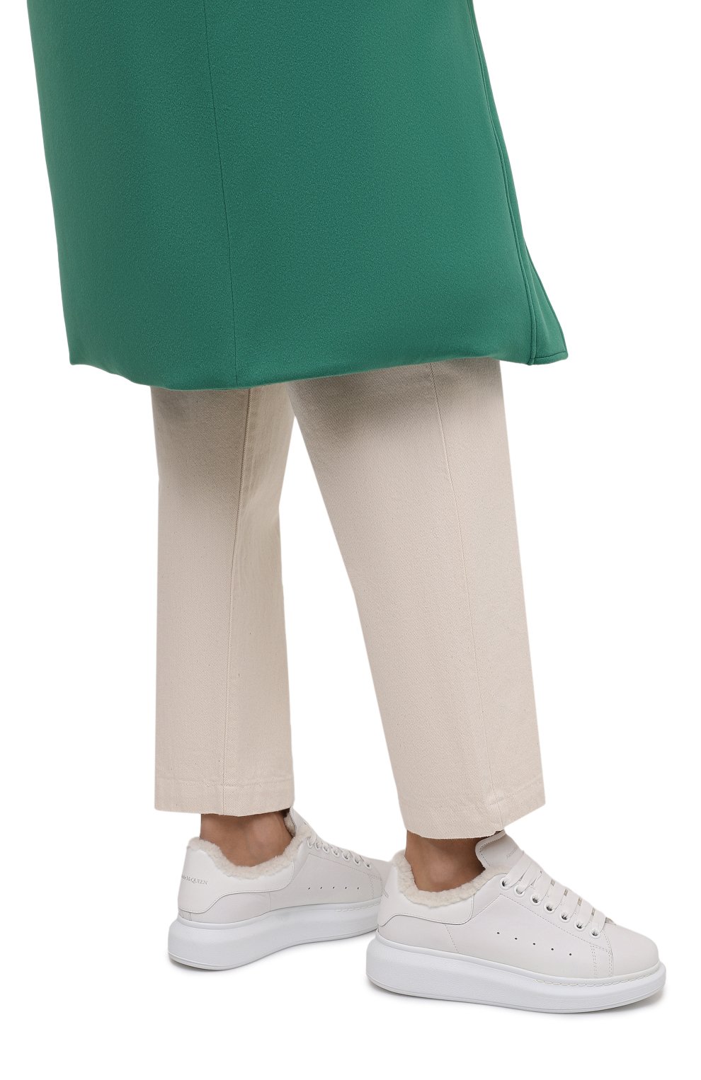 Кожаные кеды oversized ALEXANDER MCQUEEN, арт. 609650/WHVJX, фото 3