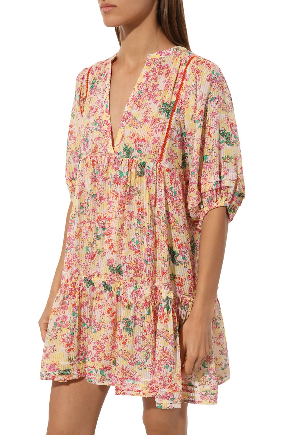 Хлопковое платье POUPETTE ST BARTH, арт. W4RH24N0SYY, фото 3