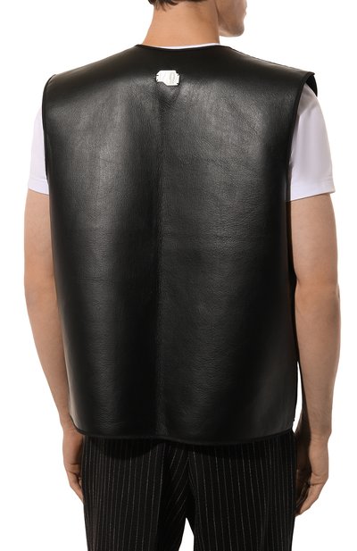 Жилет из экокожи WHO_AM, арт. MV2-O249-BLK, фото 4