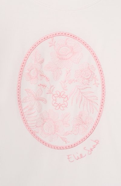 Хлопковая футболка ELIE SAAB JUNIOR, арт. EFTS024/TS0059_001, фото 3