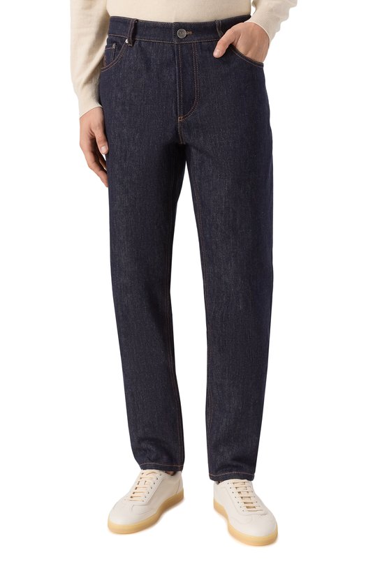 Джинсы Traditional Fit Brunello Cucinelli M233PD3210 Синий  M233PD3210 Фото 3