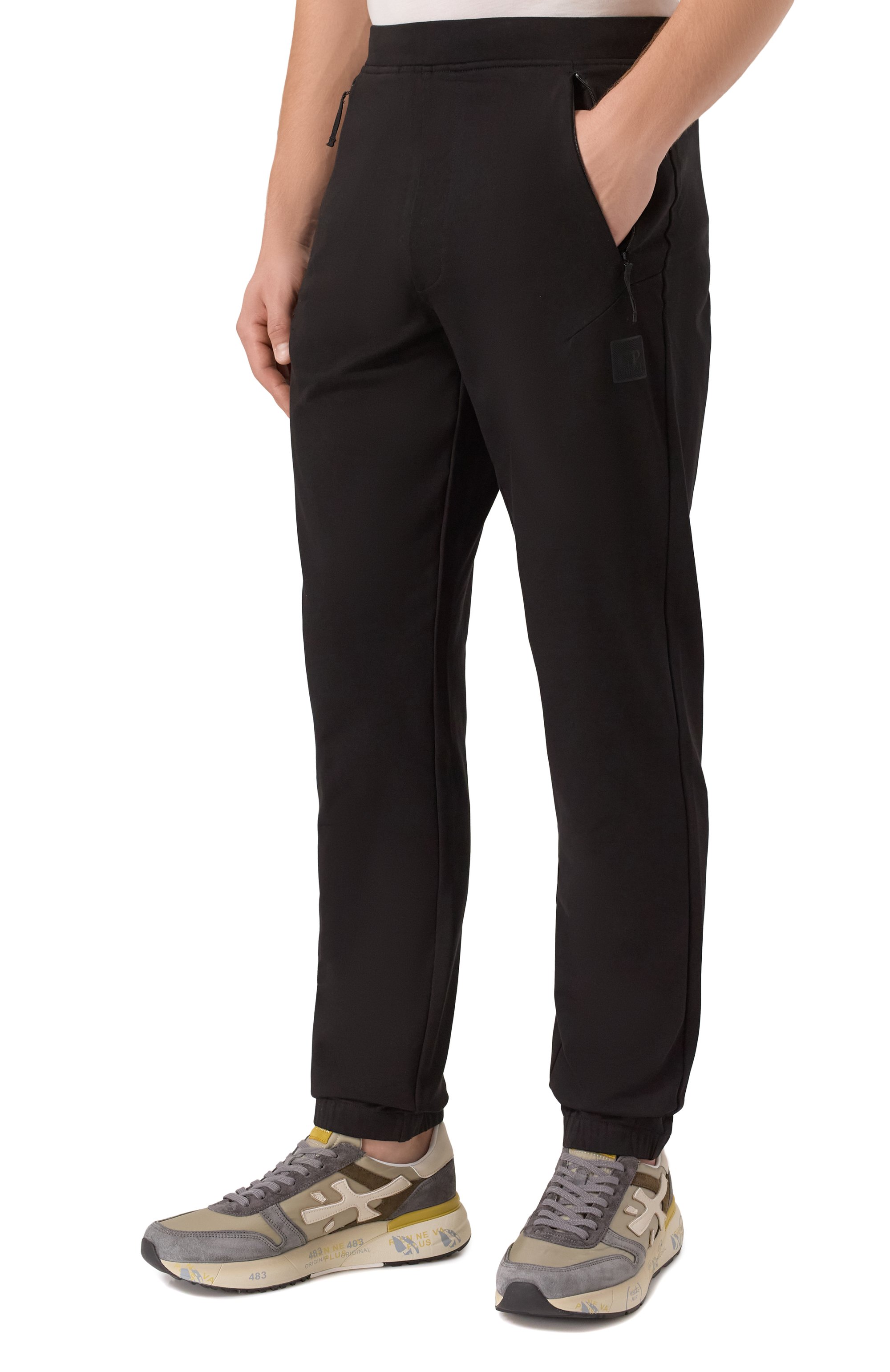 Хлопковые джоггеры C.P. COMPANY, арт. 19CLSP014A006452W, фото 3