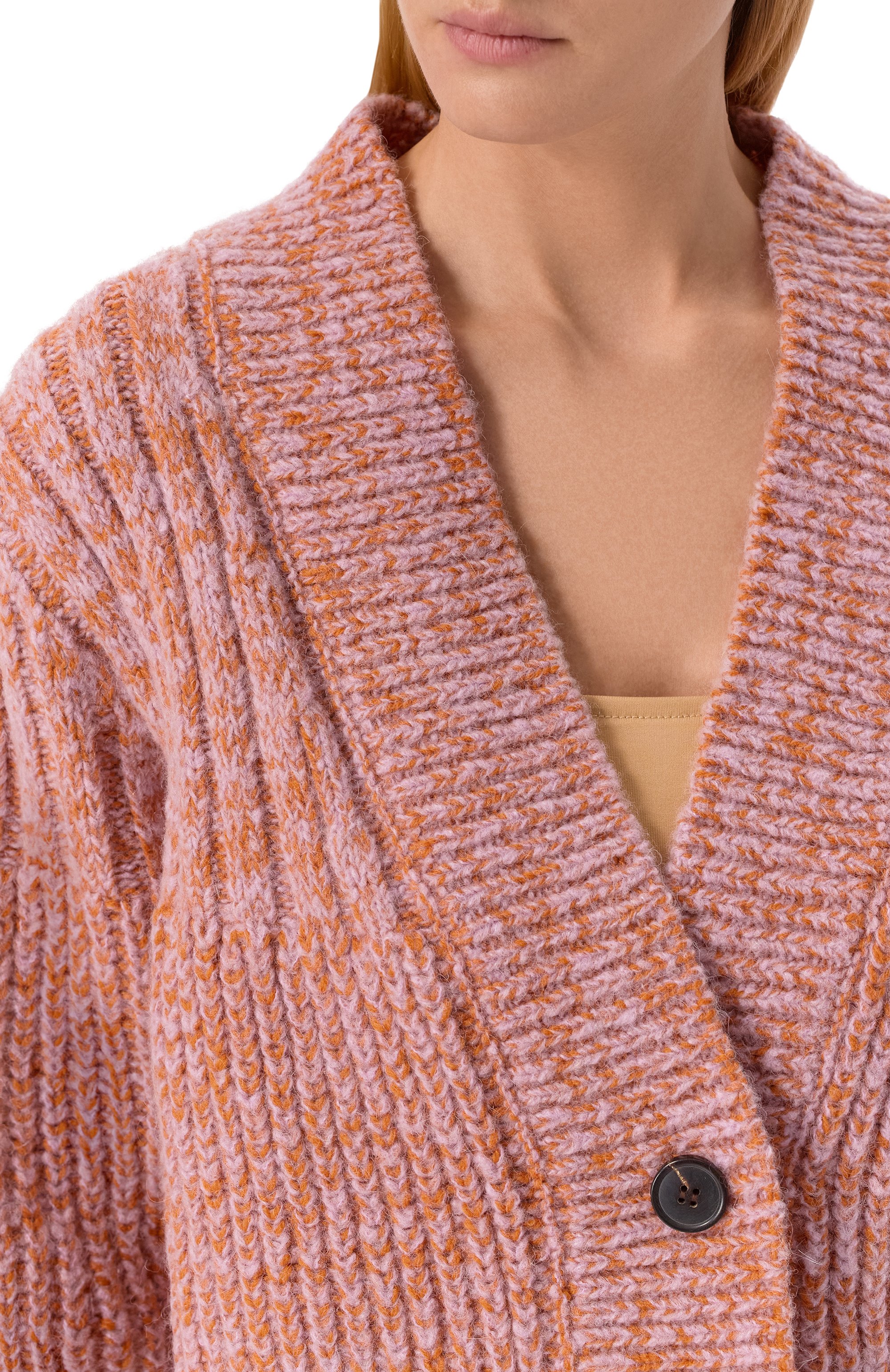 Шерстяной кардиган DRIES VAN NOTEN оранжевого цвета по цене 109000 руб., арт. 252-011230-2725, фото 5 Шерстяной кардиган DRIES VAN NOTEN, арт. 252-011230-2725, фото 5