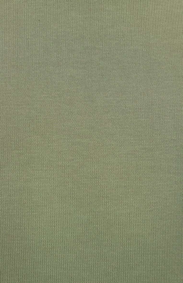 Мужской хлопковый джемпер CANALI светло-зеленого цвета, арт. C0719/MK00145 | Фото 6 (Длина (для топов): Стандартные; Рукава: Короткие; Автоматизация ТО: Проставлено; Автоматизация состава: Проставлено; Материал внешний: Хлопок; Мужское Кросс-КТ: Джемперы; Вырез: Круглый; Принт: Без принта; Стили: Кэжуэл, Милитари; Детали: Без декора)