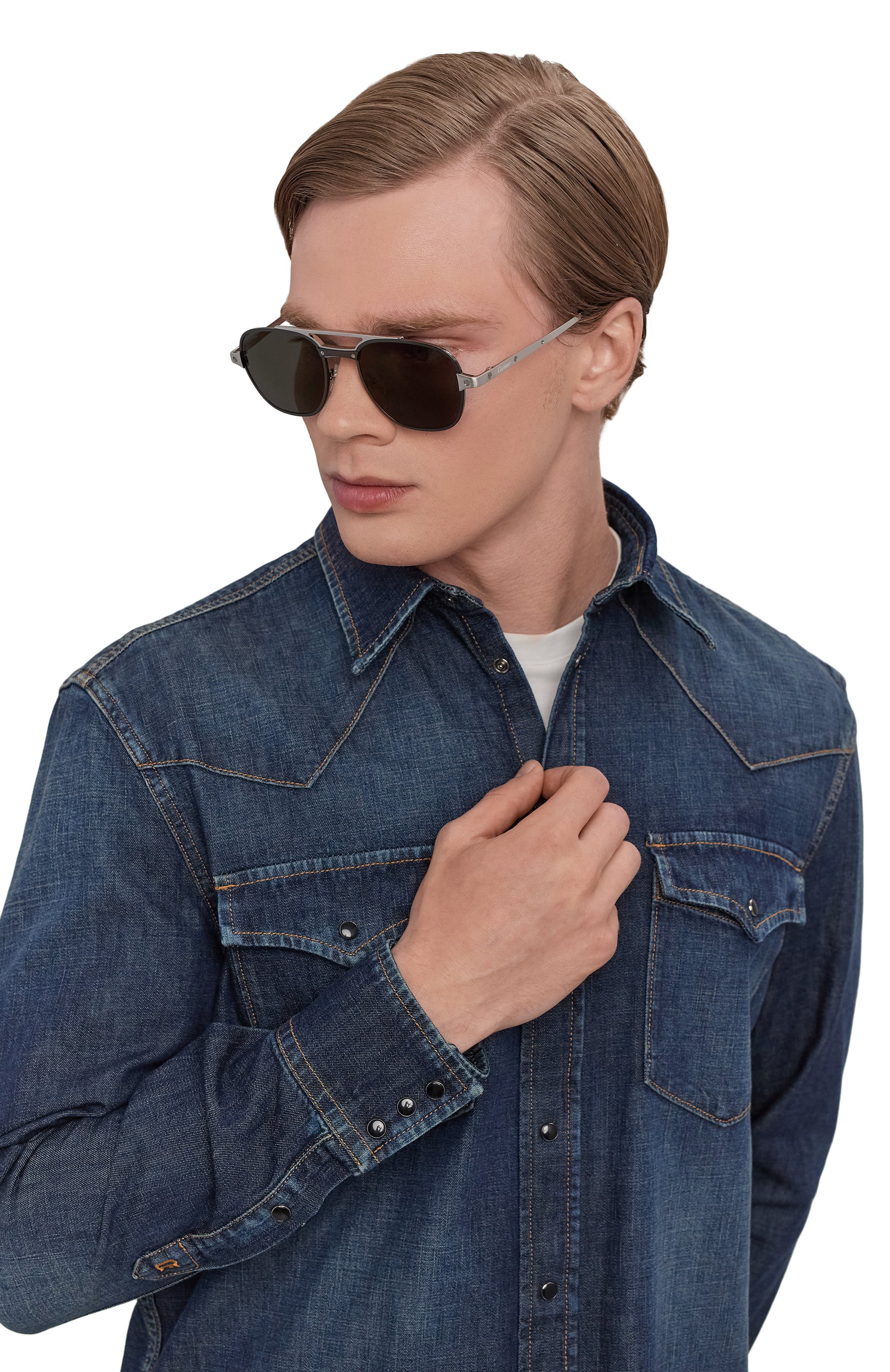 Солнцезащитные очки CARTIER черного цвета по цене 229000 руб., арт. CT0477S 002, фото 2 Солнцезащитные очки CARTIER, арт. CT0477S 002, фото 2