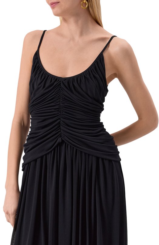 Платье из вискозы и шелка Giambattista Valli 25SSPVCL5177-21JER Чёрный  25SSPVCL5177-21JER Фото 5