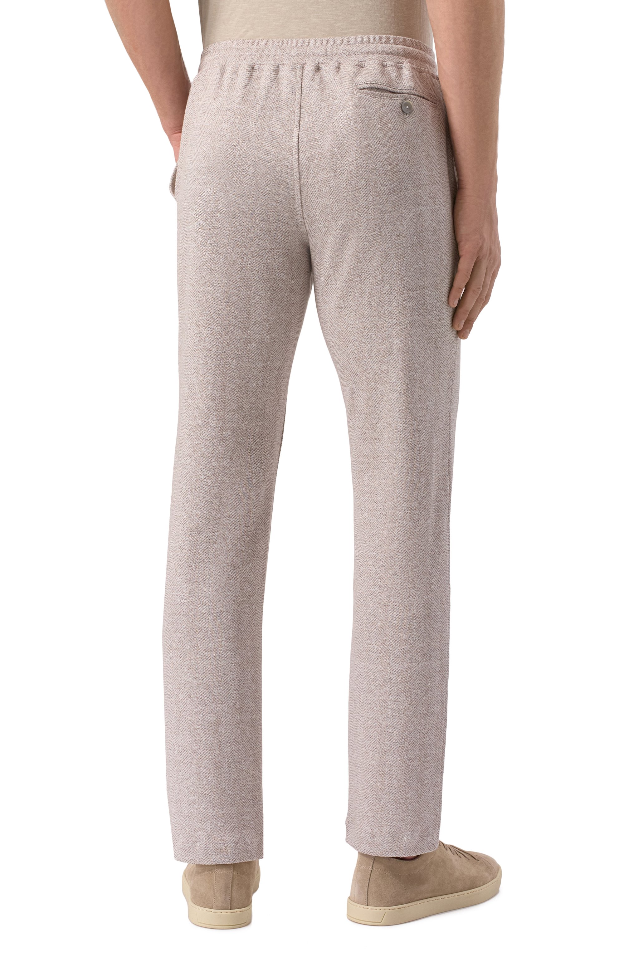 Брюки из хлопка и льна CAPOBIANCO, арт. 18M733.LT00., фото 4