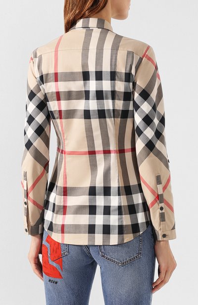 Хлопковая рубашка BURBERRY, арт. 8019441, фото 4