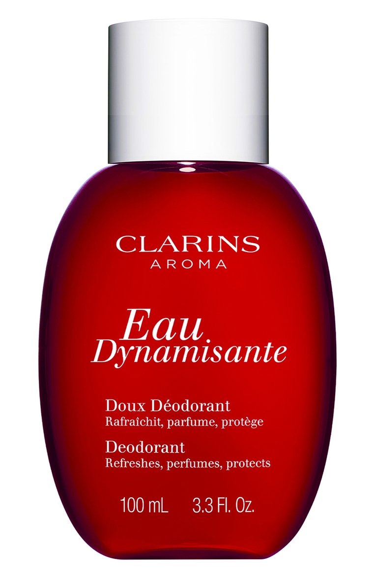 Парфюмированный дезодорант-спрей eau dynamisante (100ml) CLARINS бесцветного цвета, арт. 80083306 | Фото 1 (Назначение: Для тела; Тип продукта: Дезодоранты; Нос: Не проставлено; Региональные ограничения белый список (Axapta Mercury): Не проставлено; Ограничения доставки: flammable)