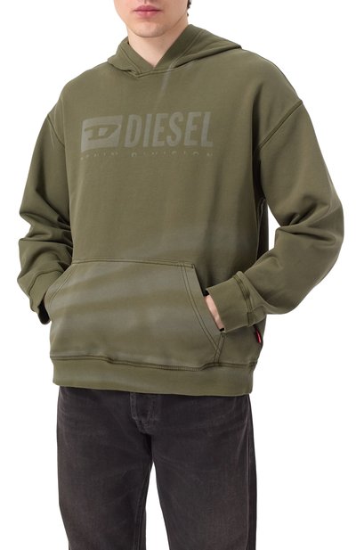 Хлопковое худи DIESEL, арт. A16429/0LJBT, фото 3