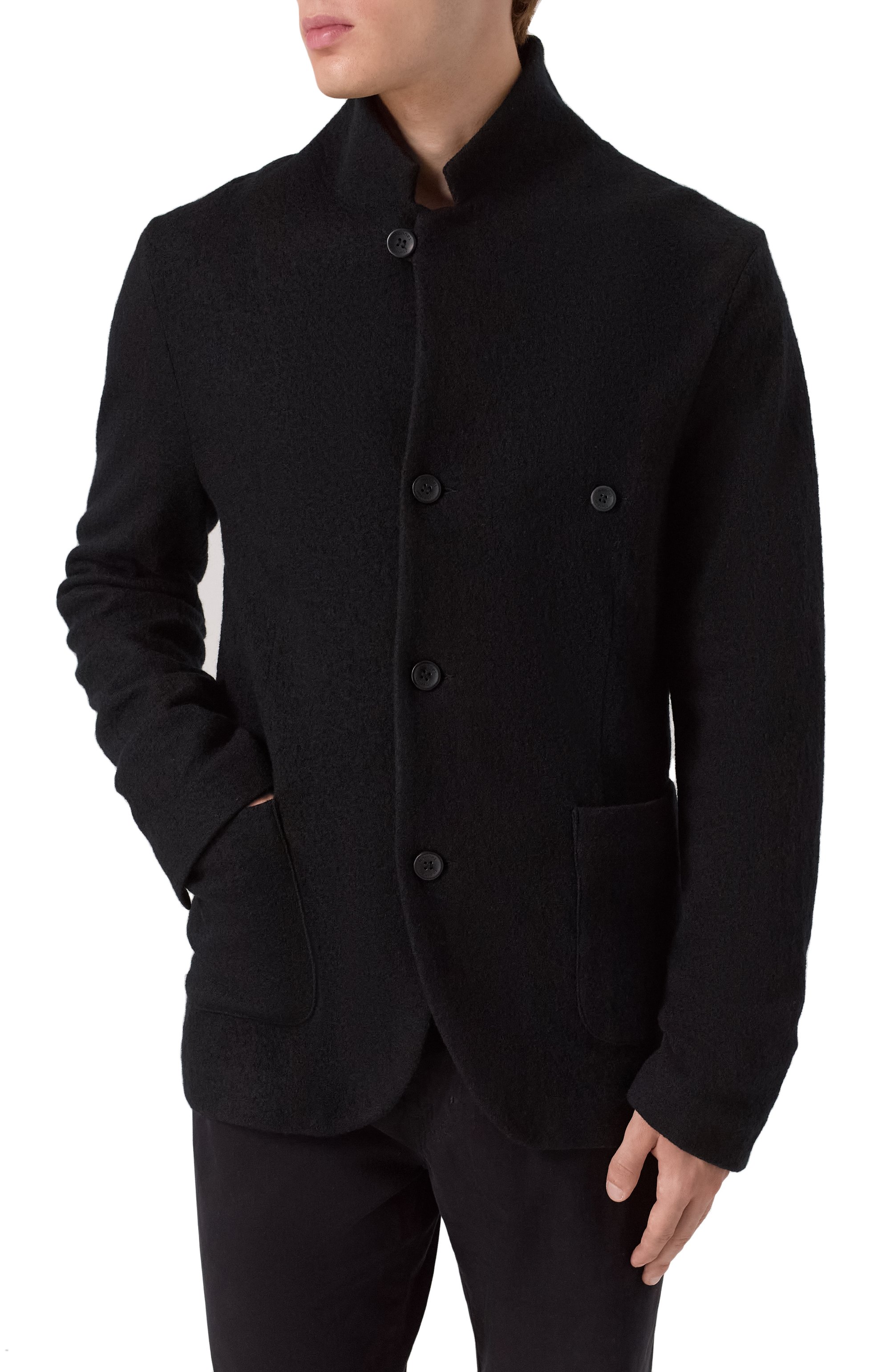 Шерстяной пиджак HANNES ROETHER черного цвета по цене 68450 руб., арт. J0P32PE.502, фото 3 Шерстяной пиджак HANNES ROETHER, арт. J0P32PE.502, фото 3