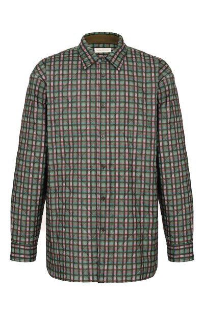 Мужская хлопковая куртка-рубашка DRIES VAN NOTEN, арт. 020717/4501