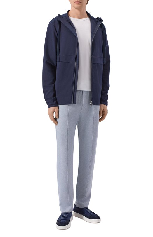 Брюки из хлопка и кашемира Gran Sasso 57141/23202 Серый  57141/23202 Фото 2