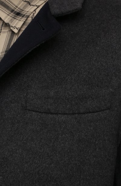 Пальто из шерсти викуньи BRUNELLO CUCINELLI темно-серого цвета по цене 2415000 руб., арт. MB4659923/VVIC, фото 5 Пальто из шерсти викуньи BRUNELLO CUCINELLI, арт. MB4659923/VVIC, фото 5