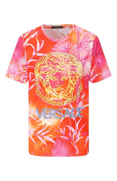 Женская хлопковая футболка VERSACE, арт. A86633/A234690