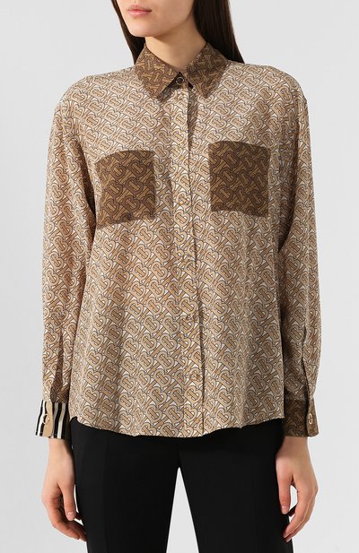 Шелковая блузка BURBERRY, арт. 4560925, фото 3