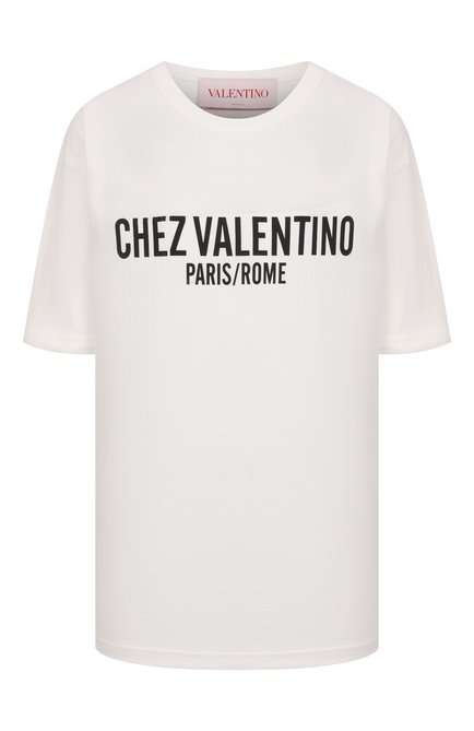 Женская хлопковая футболка VALENTINO, арт. 6B3MG24Q/95W