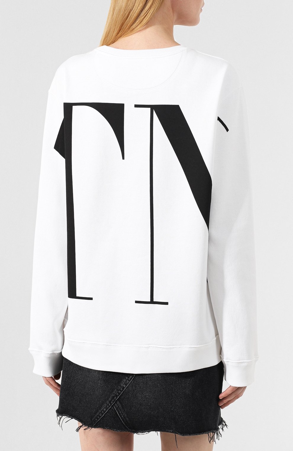 Хлопковый свитшот VALENTINO, арт. SB3MF06H4AN, фото 4