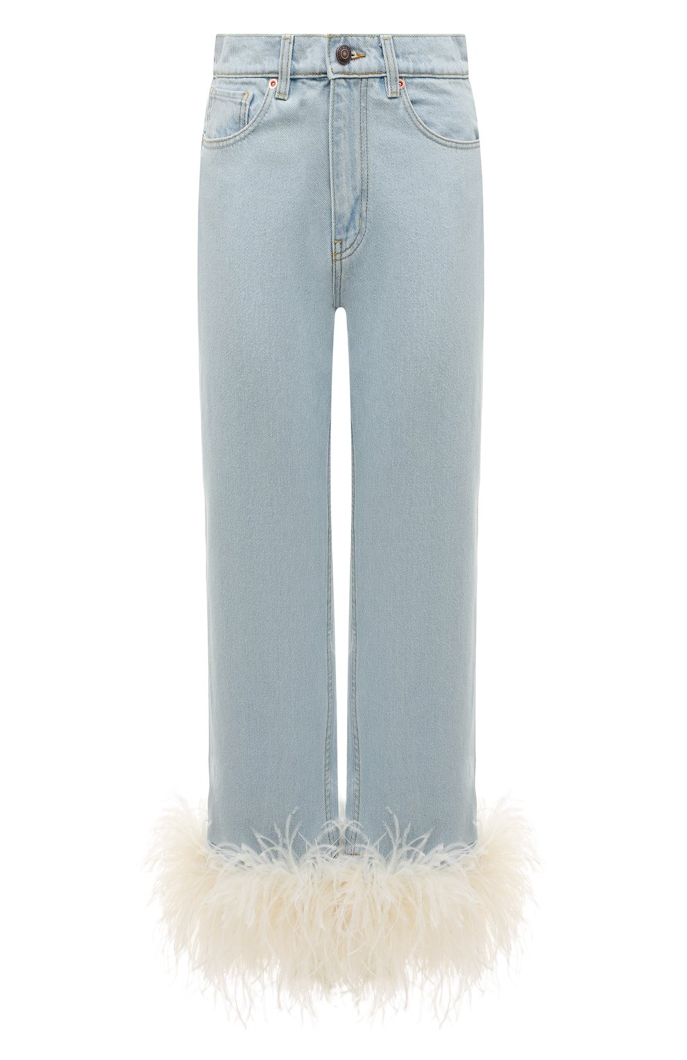 Джинсы с отделкой перьями MAGDA BUTRYM, арт. 1475220000, фото 1