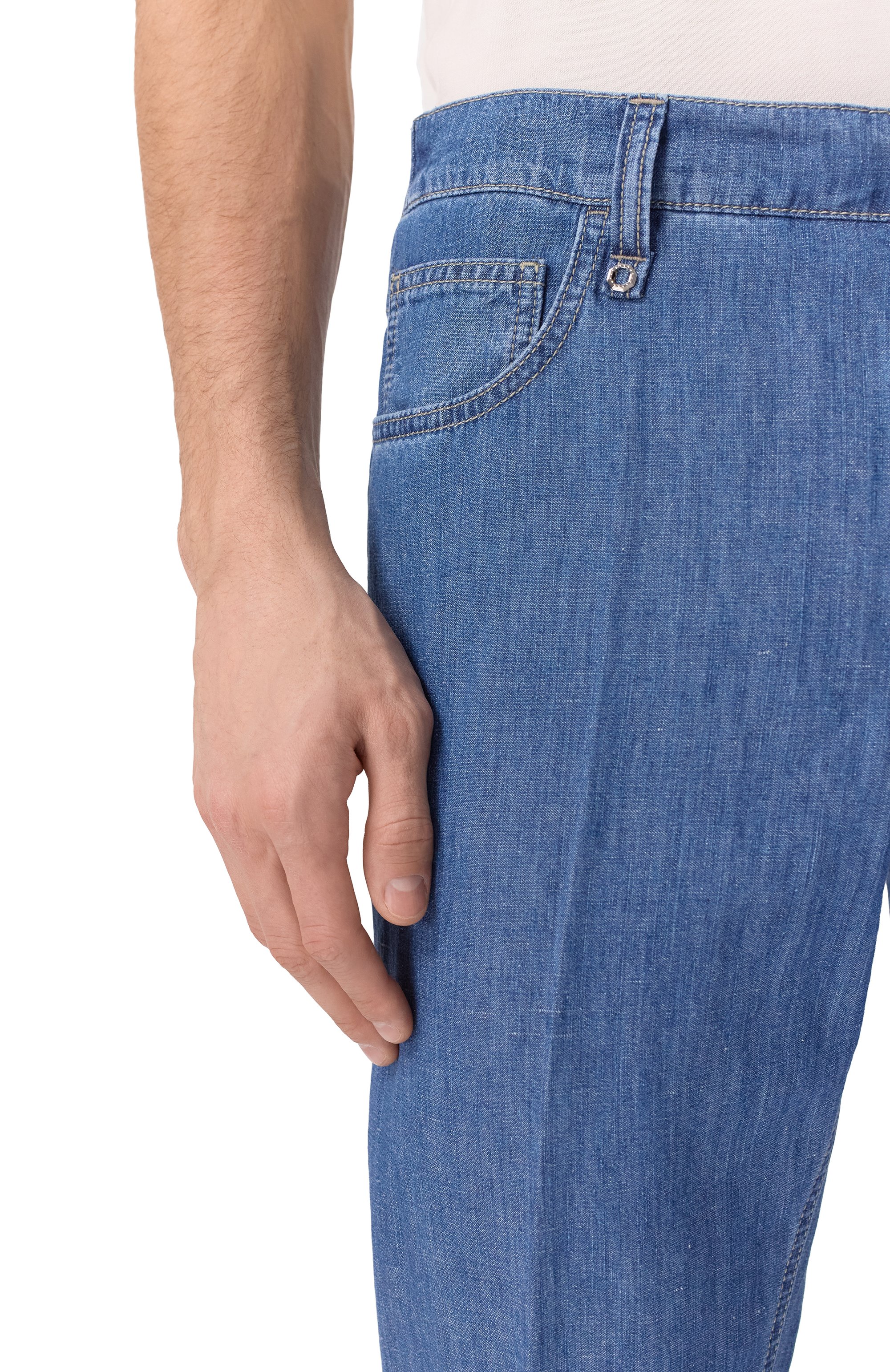 Джинсы STEFANO RICCI синего цвета по цене 130000 руб., арт. MFT51B3210/T205BL, фото 5 Джинсы STEFANO RICCI, арт. MFT51B3210/T205BL, фото 5