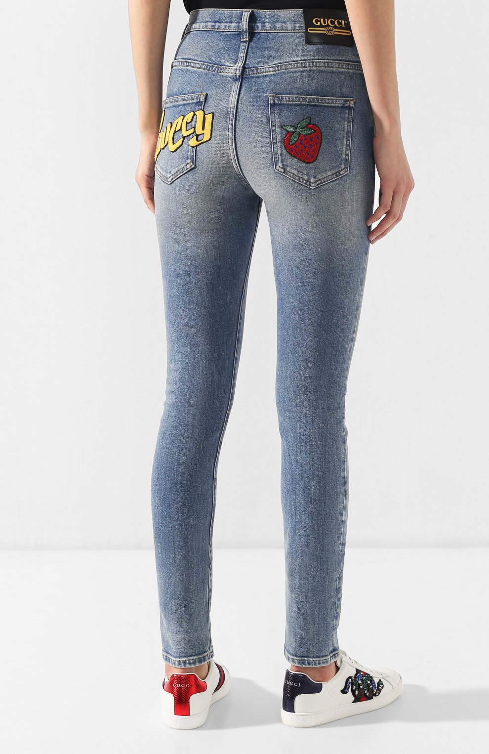 Джинсы с потертостями GUCCI, арт. 502797/XDAHY, фото 4