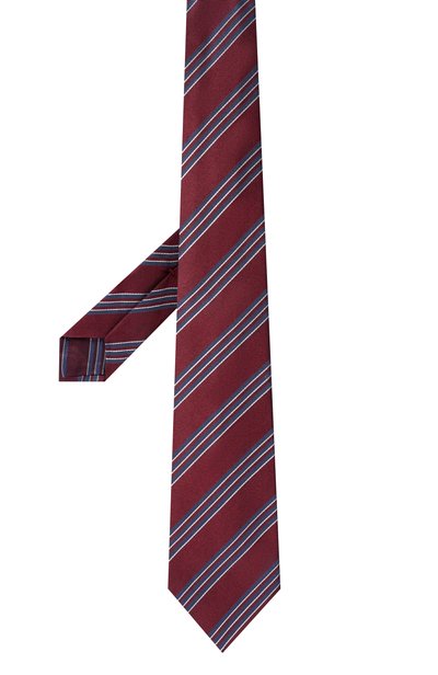 Шелковый галстук KITON бордового цвета по цене 41650 руб., арт. UCRVKPC01M27, фото 3 Шелковый галстук KITON, арт. UCRVKPC01M27, фото 3