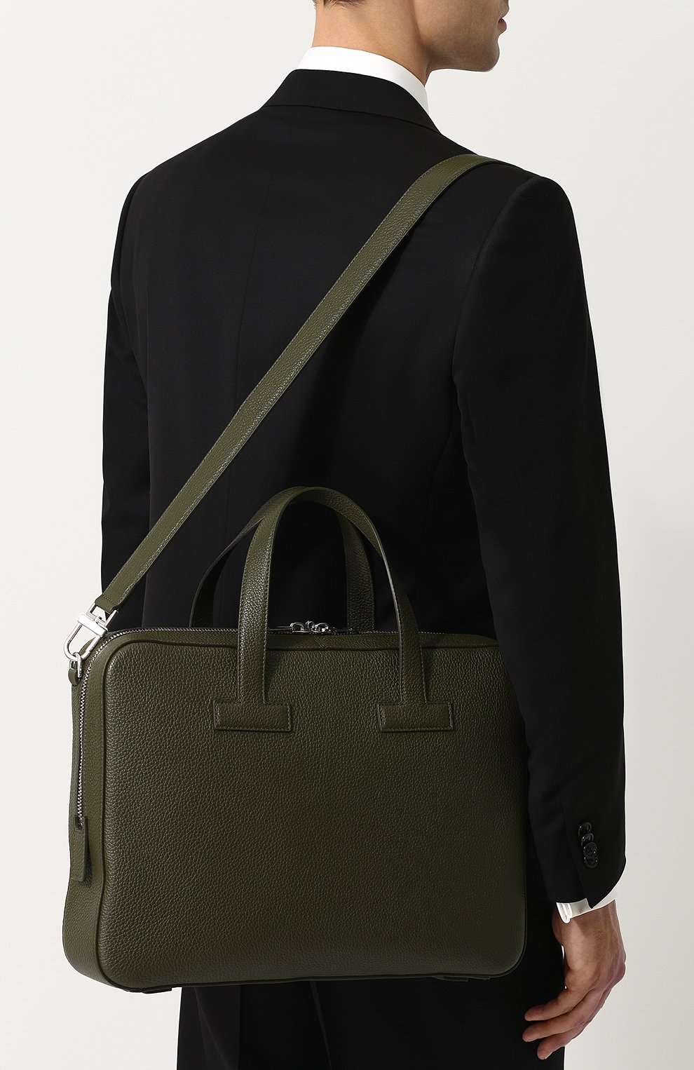 Кожаная сумка для ноутбука с плечевым ремнем TOM FORD, арт. 118H0353H-C92/217, фото 5