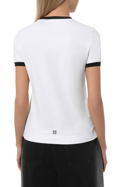 Хлопковая футболка GIVENCHY, арт. BW70BF3YAC, фото 4