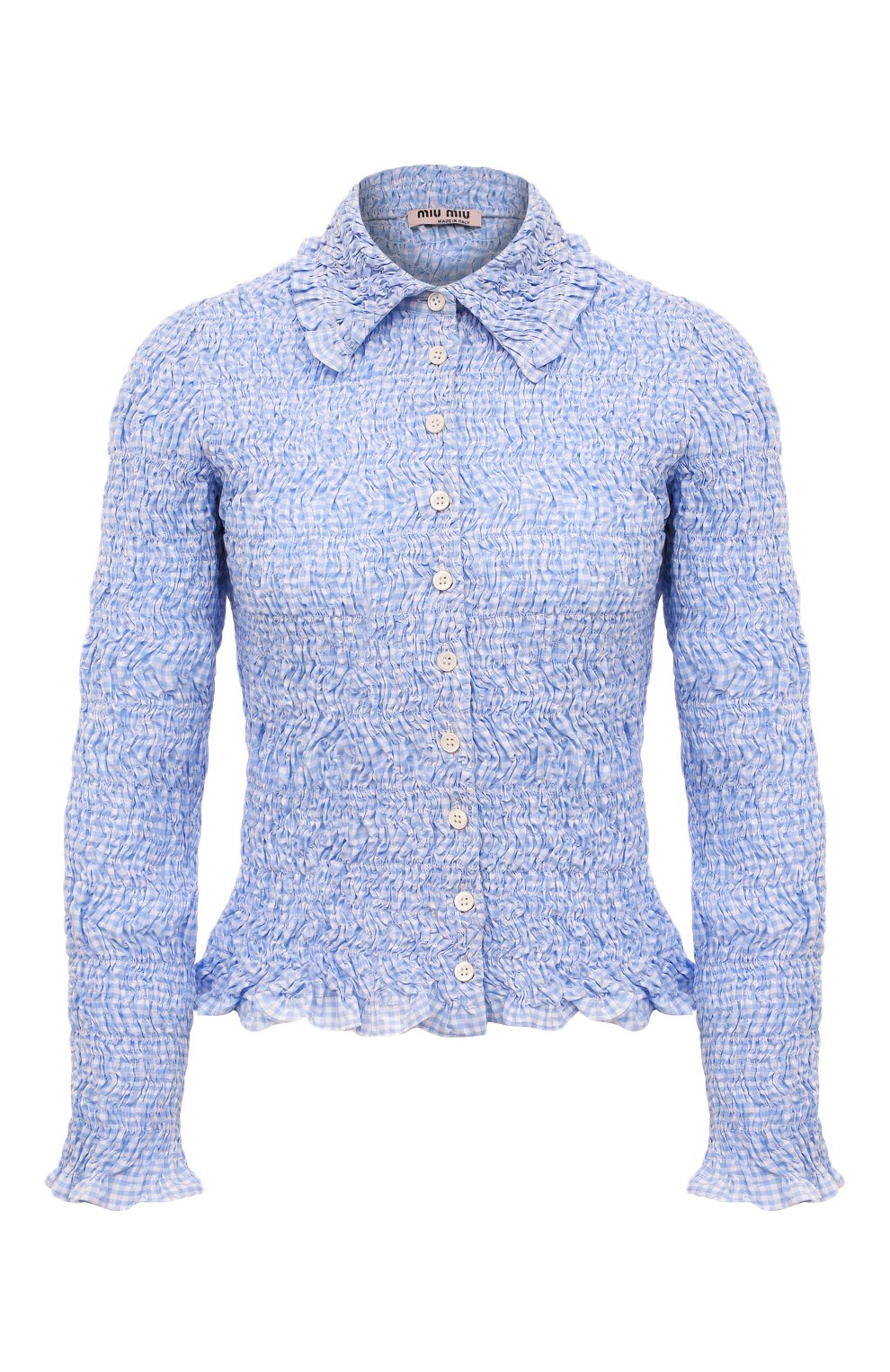 Хлопковая блузка MIU MIU, арт. MK1617-2AP2-F0012, фото 1