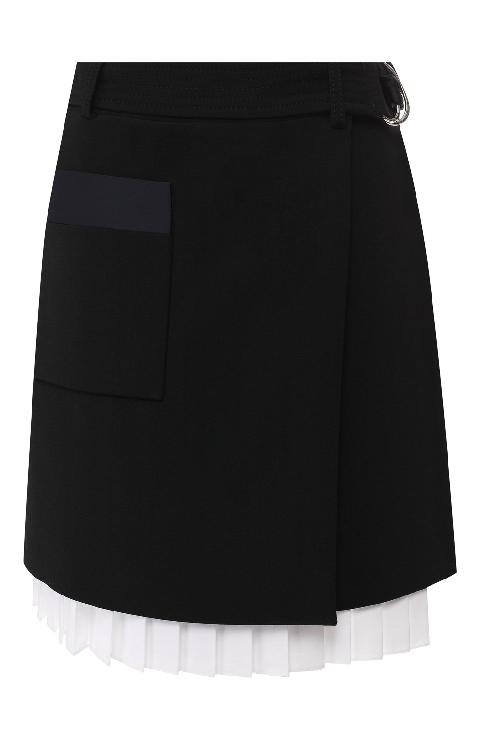 Шерстяная юбка с отделкой VICTORIA, VICTORIA BECKHAM, арт. SKVV 090 PSS19 SP0NGE W00L BLEND, фото 1