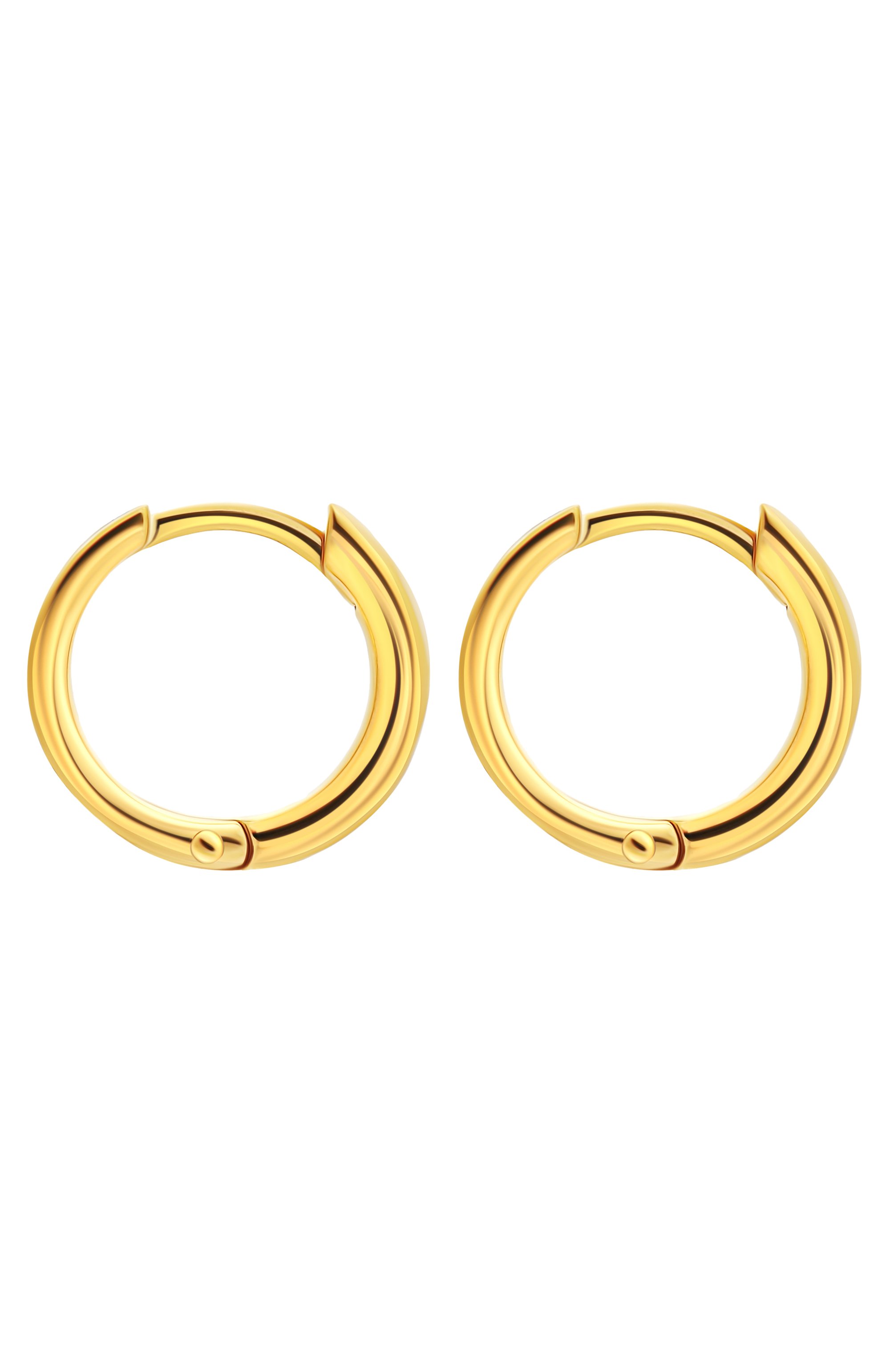 Серьги-кликеры с белым топазом MOONKA золотого цвета по цене 7900 руб., арт. ec-cer-g, фото 4 Серьги-кликеры с белым топазом MOONKA, арт. ec-cer-g, фото 4