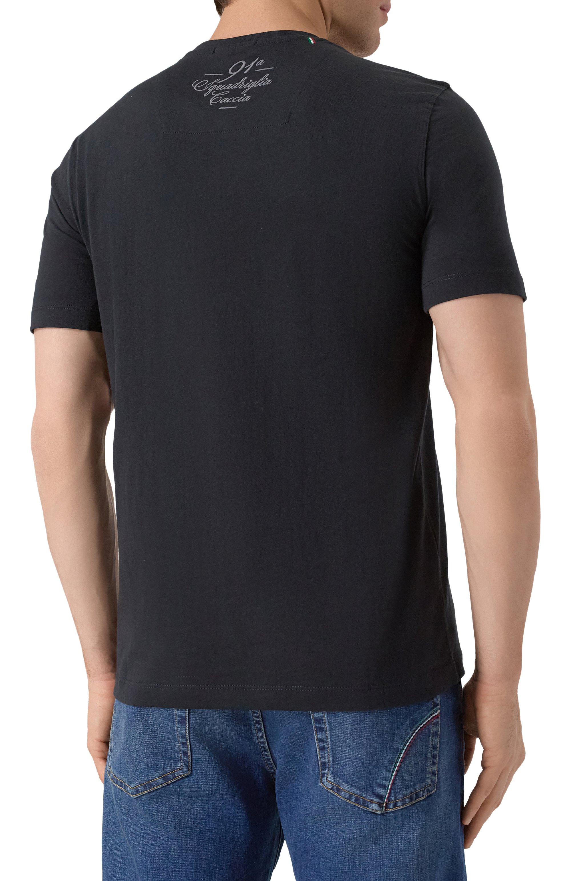 Хлопковая футболка AERONAUTICA MILITARE, арт. 251TS2414J641, фото 4