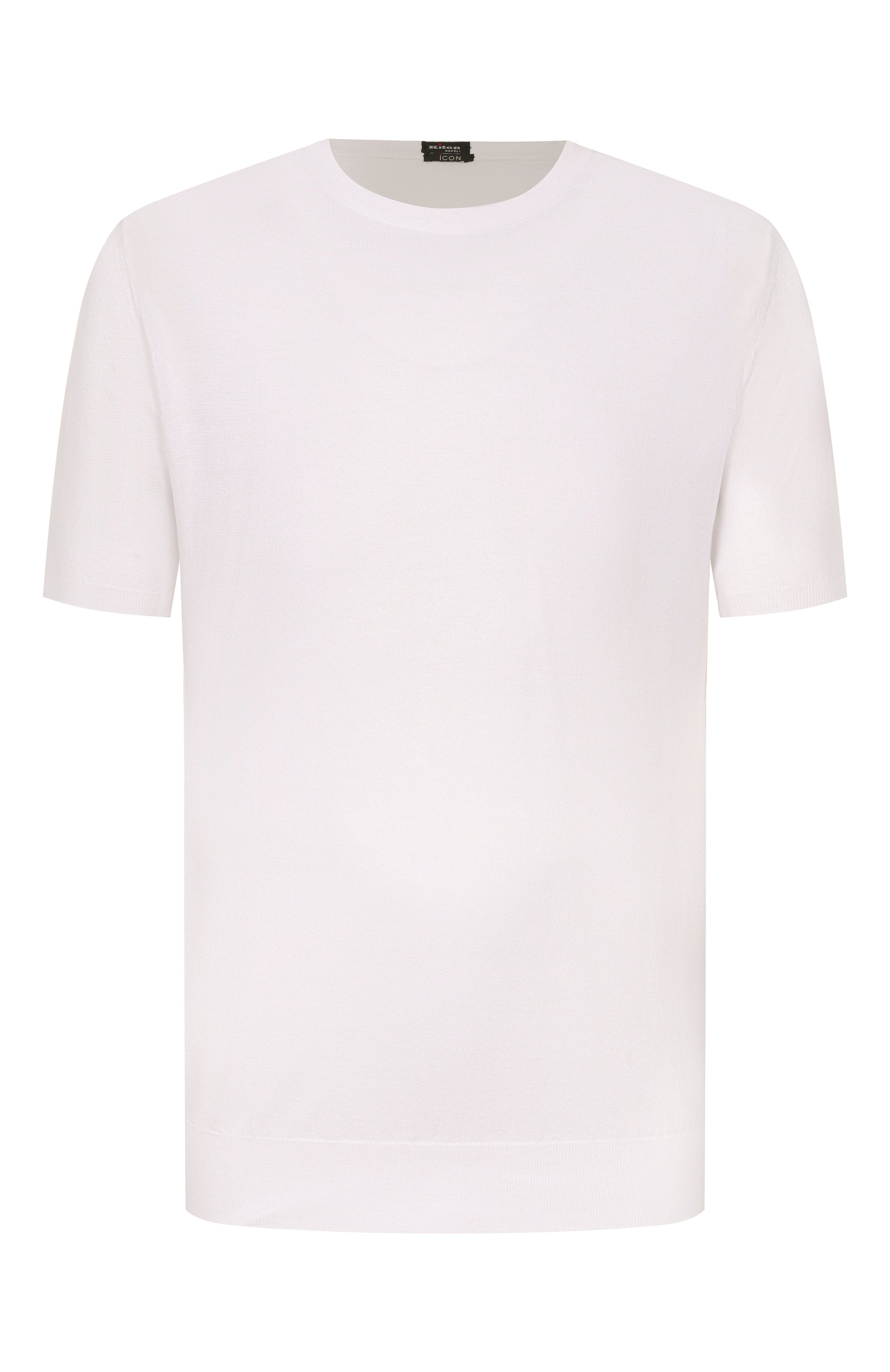 Хлопковый джемпер KITON белого цвета по цене 108000 руб., арт. UMKXX37, фото 1 Хлопковый джемпер KITON, арт. UMKXX37, фото 1