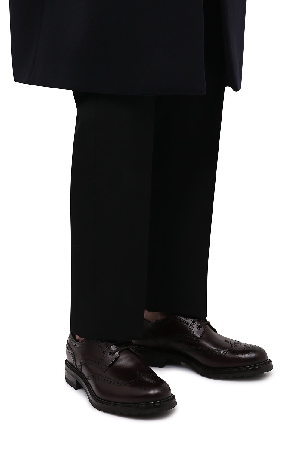 Кожаные дерби PRADA, арт. 2EF052-3F98-F0DFH-A000, фото 3