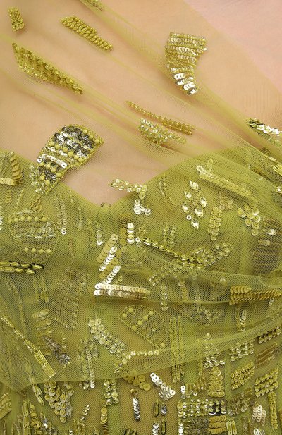 Платье с отделкой пайетками ZUHAIR MURAD, арт. FDR21019/EMNI001, фото 5