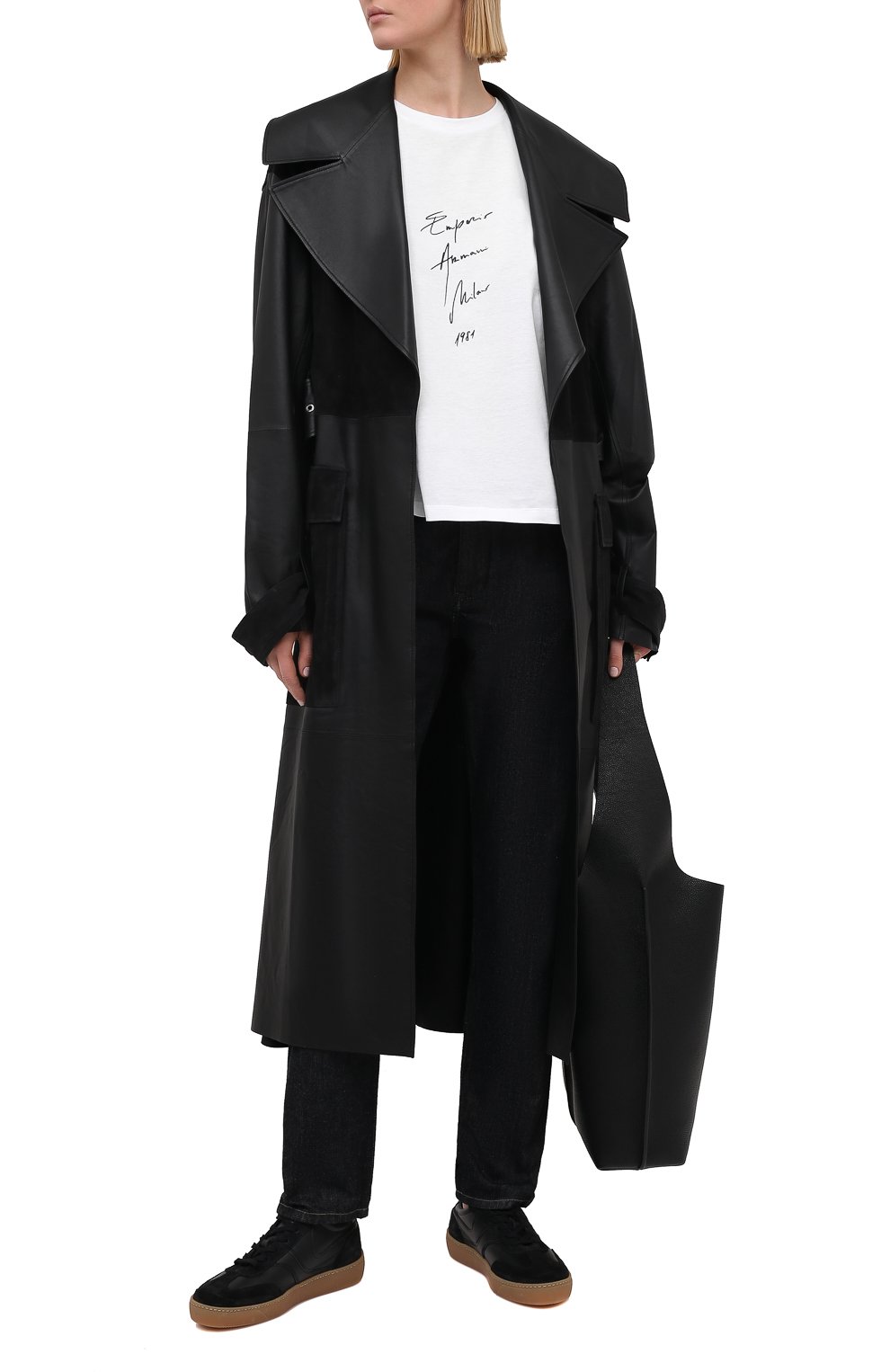 Хлопковая футболка EMPORIO ARMANI белого цвета по цене 11600 руб., арт. 3K2T7B/2J95Z, фото 2 Хлопковая футболка EMPORIO ARMANI, арт. 3K2T7B/2J95Z, фото 2