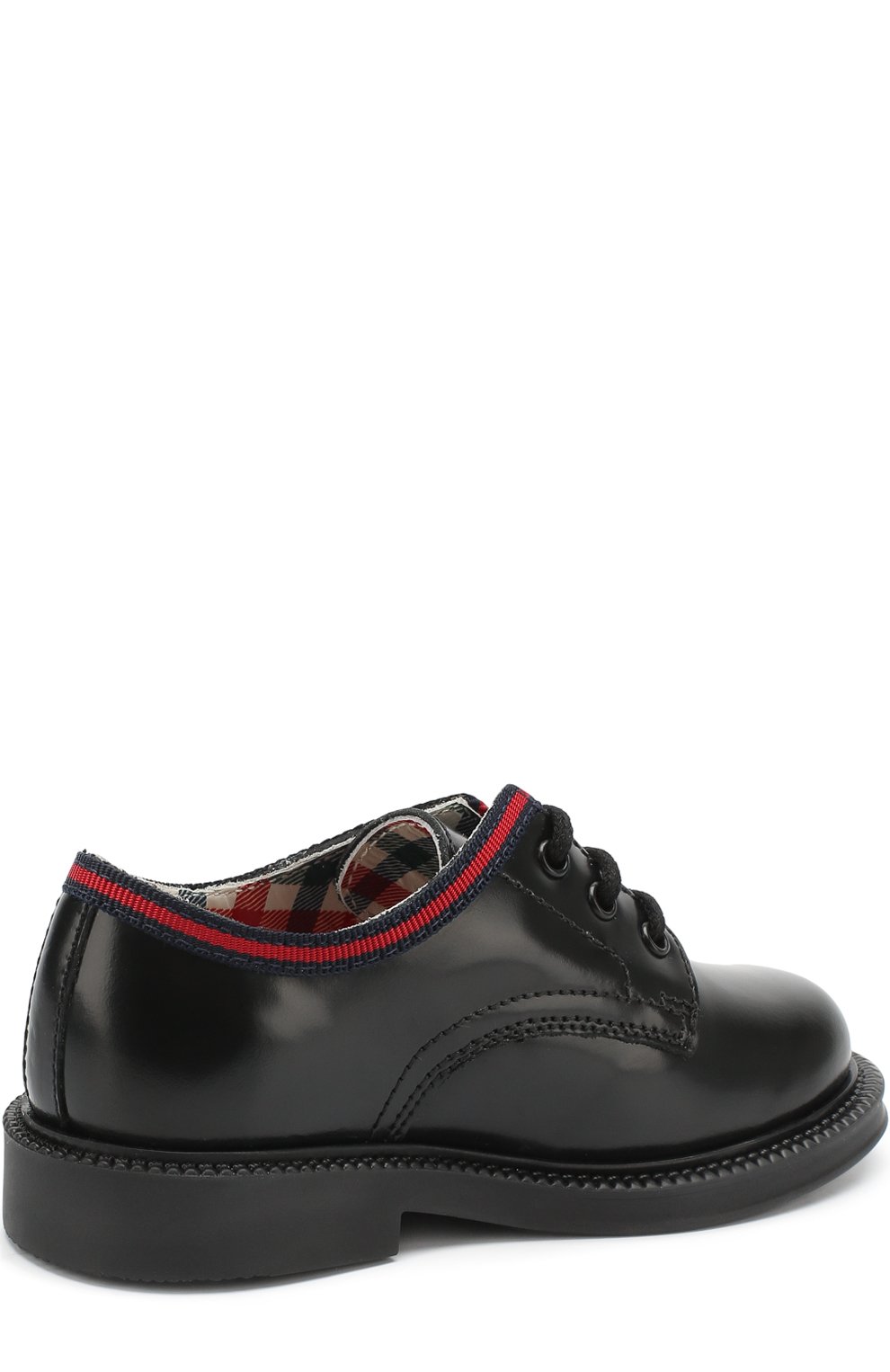 Ко жаные дерби с контрастной отделкой GUCCI, арт. 477537/D7310, фото 3