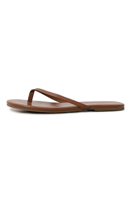 Кожаные шлепанцы Melissa Odabash SANDALS CR Коричневый  SANDALS CR Фото 4