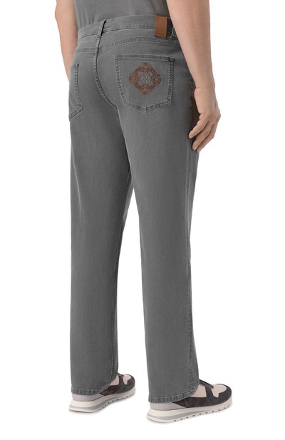 Джинсы STEFANO RICCI серого цвета по цене 158500 руб., арт. MFT61B3160/TR101K_001, фото 4 Джинсы STEFANO RICCI, арт. MFT61B3160/TR101K_001, фото 4