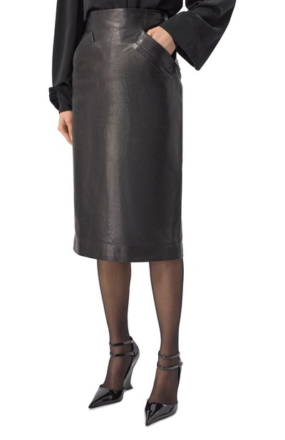 Кожаная юбка JACOB LEE, арт. WLS092SS25B, фото 3