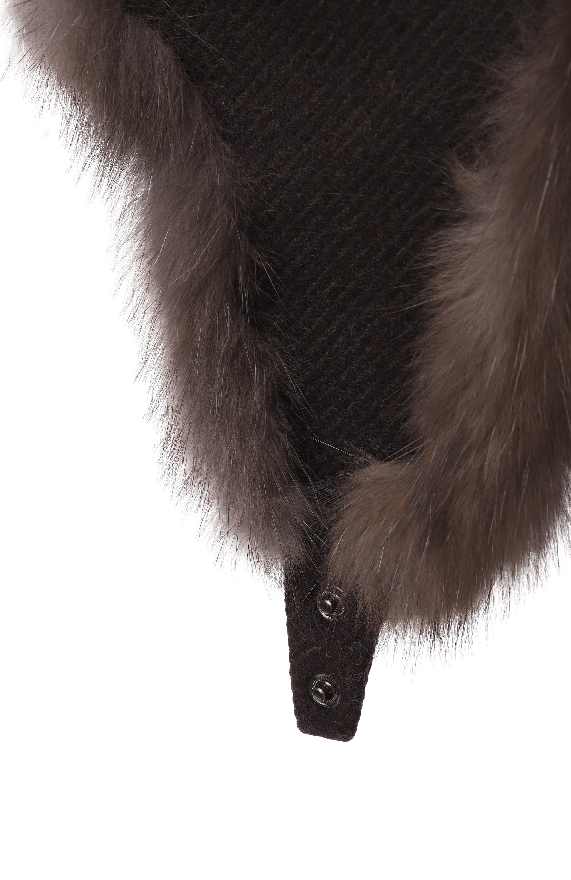 Шерстяная шапка-ушанка с мехом соболя VICTORIA KUSENKOVA, арт. 099173504153, фото 3