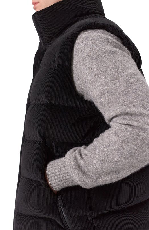 Вельветовый жилет Zegna UCT14/CCT528 Чёрный  UCT14/CCT528 Фото 5