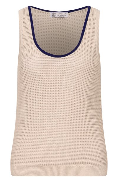 Женский хлопковый топ BRUNELLO CUCINELLI, арт. M19225720