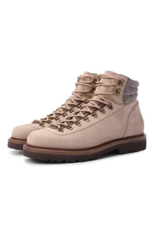 Кожаные ботинки Brunello Cucinelli MZUD0MS890 Бежевый MZUD0MS890