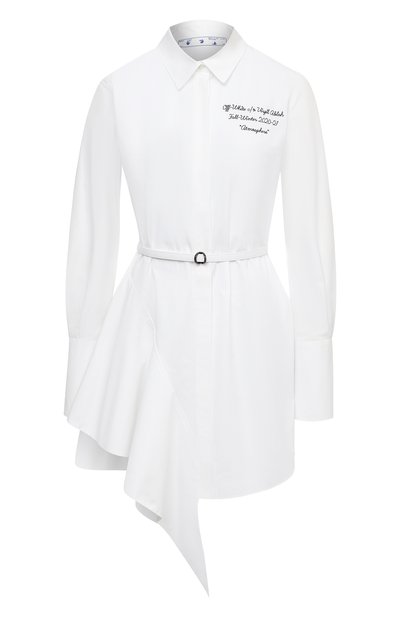 Хлопковое платье OFF-WHITE, арт. 0WDB216E20FAB0030110, фото 1