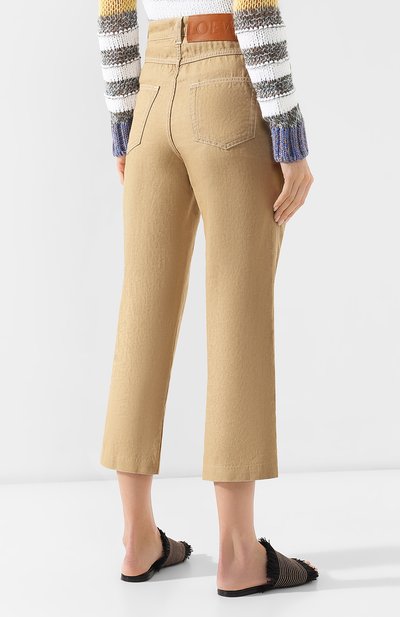 Брюки из смеси хлопка и льна LOEWE, арт. S2192211IB, фото 4