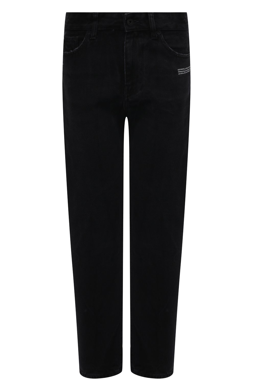 Джинсы OFF-WHITE черного цвета по цене 47800 руб., арт. 0WYA031F21DEN002, фото 1 Джинсы OFF-WHITE, арт. 0WYA031F21DEN002, фото 1