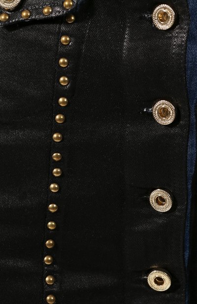Джинсовая юбка VERSACE JEANS COUTURE синего цвета по цене 43350 руб., арт. A9HUA317-UDP806/A0J3D, фото 5 Джинсовая юбка VERSACE JEANS COUTURE, арт. A9HUA317-UDP806/A0J3D, фото 5
